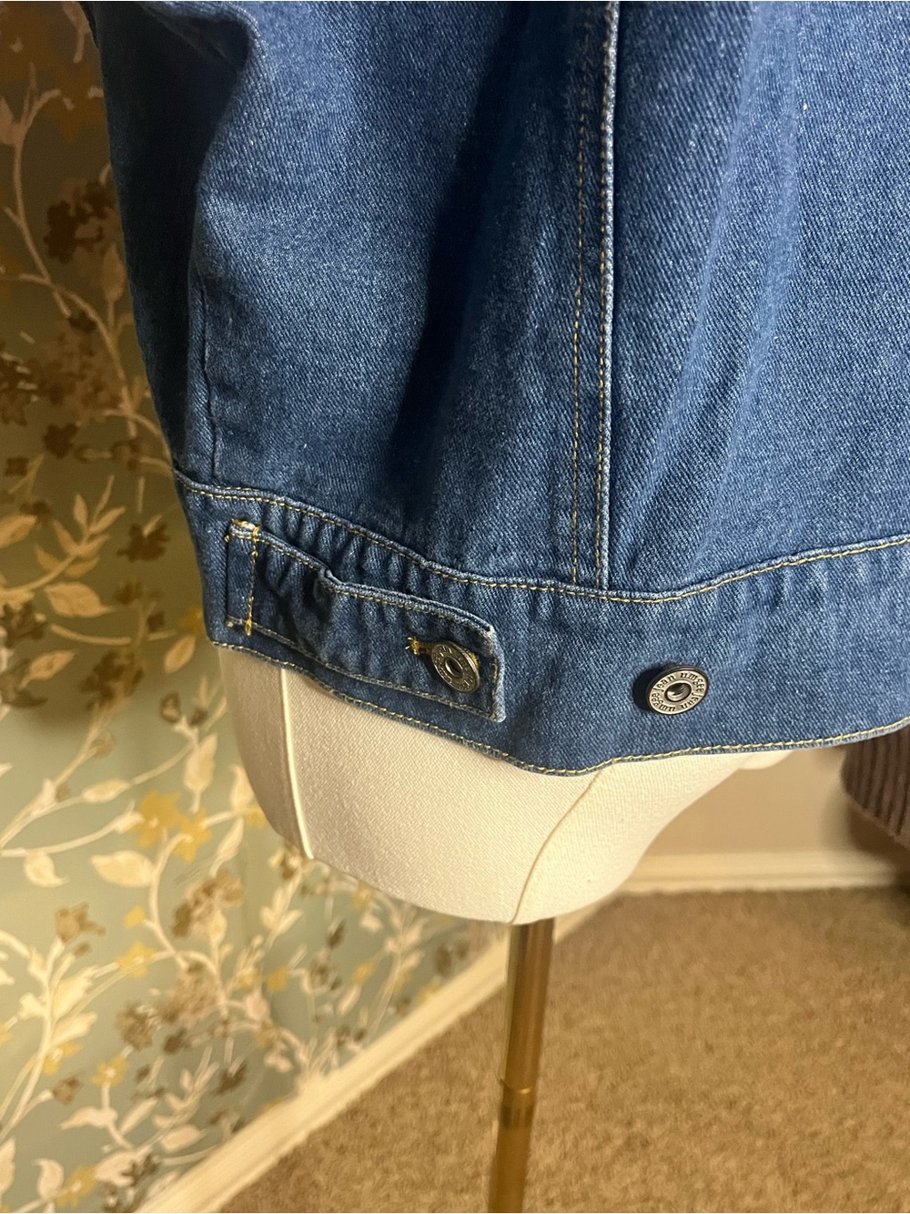 Umgee Denim Mixed Jacket Size S - Picture 6 of 12